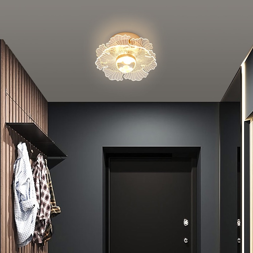 LED-Deckenleuchte 19cm Blumendesign 1-flammig Metall-LED-Einbauleuchten Metall modern lackiert für Korridor 110-240V Lightinthebox