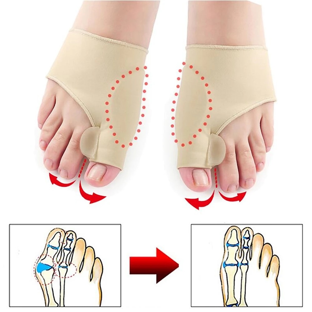 2 teile/para zehenseparator hallux valgus bunion corrector hammer zehenglätter fußschmerzlinderung orthopädische pediküre werkzeuge fußpflege Lightinthebox