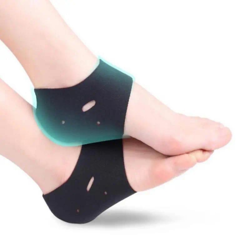 2 Stück Plantarfasziitis-Therapie-Wickelfuß-Fersen-Schmerzlinderungshülsen Fersenschutzsocken Knöchelbandage Fußgewölbe-Orthesen-Einlegesohlen Lightinthebox