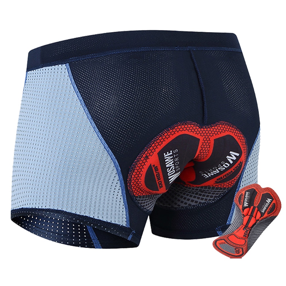 WOSAWE Herren Fahrrad Unterwäsche Radlerhose Fahrradhose Fahrradshorts Radhose kurz mit polster Fahhrad Kurze Hose Unterwäsche Shorts Semi-Form Fit (weniger enganliegende Passform) MTB Mountain Lightinthebox