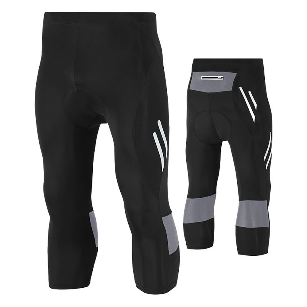 TRYSIL Herren Rennradhosen ¾ Radhose Fahhrad Hosen / Regenhose MTB Mountain Rennrad Sport Einfarbig Atmungsaktiv Komfortabel Schwarz Blau Polyester Bekleidung Fahrradbekleidung Lightinthebox