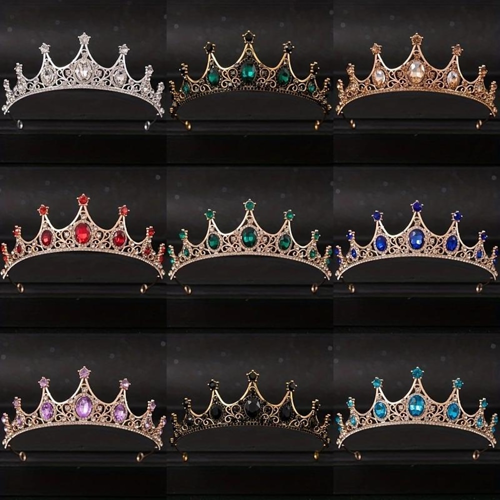 Strass-Kronen-Stirnband für Hochzeit, Braut, Prinzessin, Königin, Haar-Tiara Lightinthebox