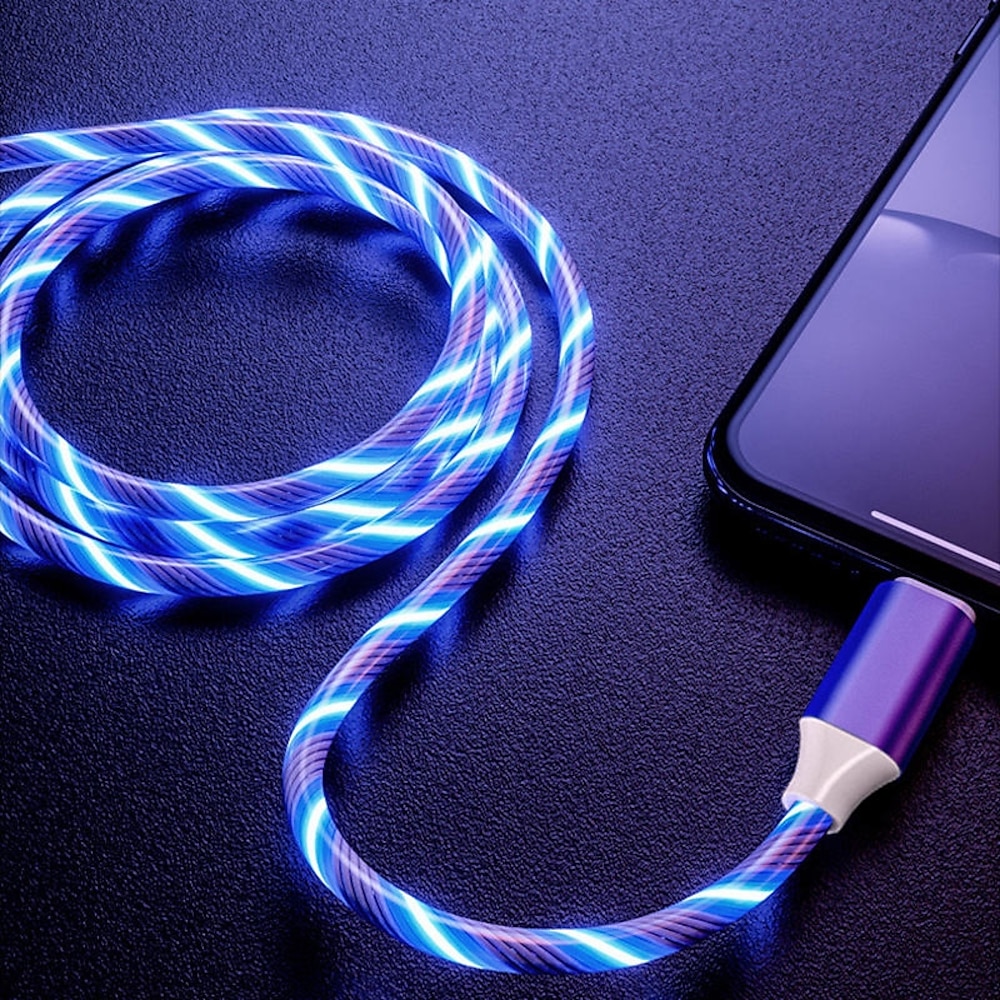 USB-C-Kabel Lightning-Kabel 3,3 Fuß 6,6 Fuß USB-A auf USB-C USB-A auf Lightning USB-A auf Micro-B 2.4 A Schnellladen Weiche Oberfläche Für MacBook iPad Samsung Handy-Zubehör Lightinthebox
