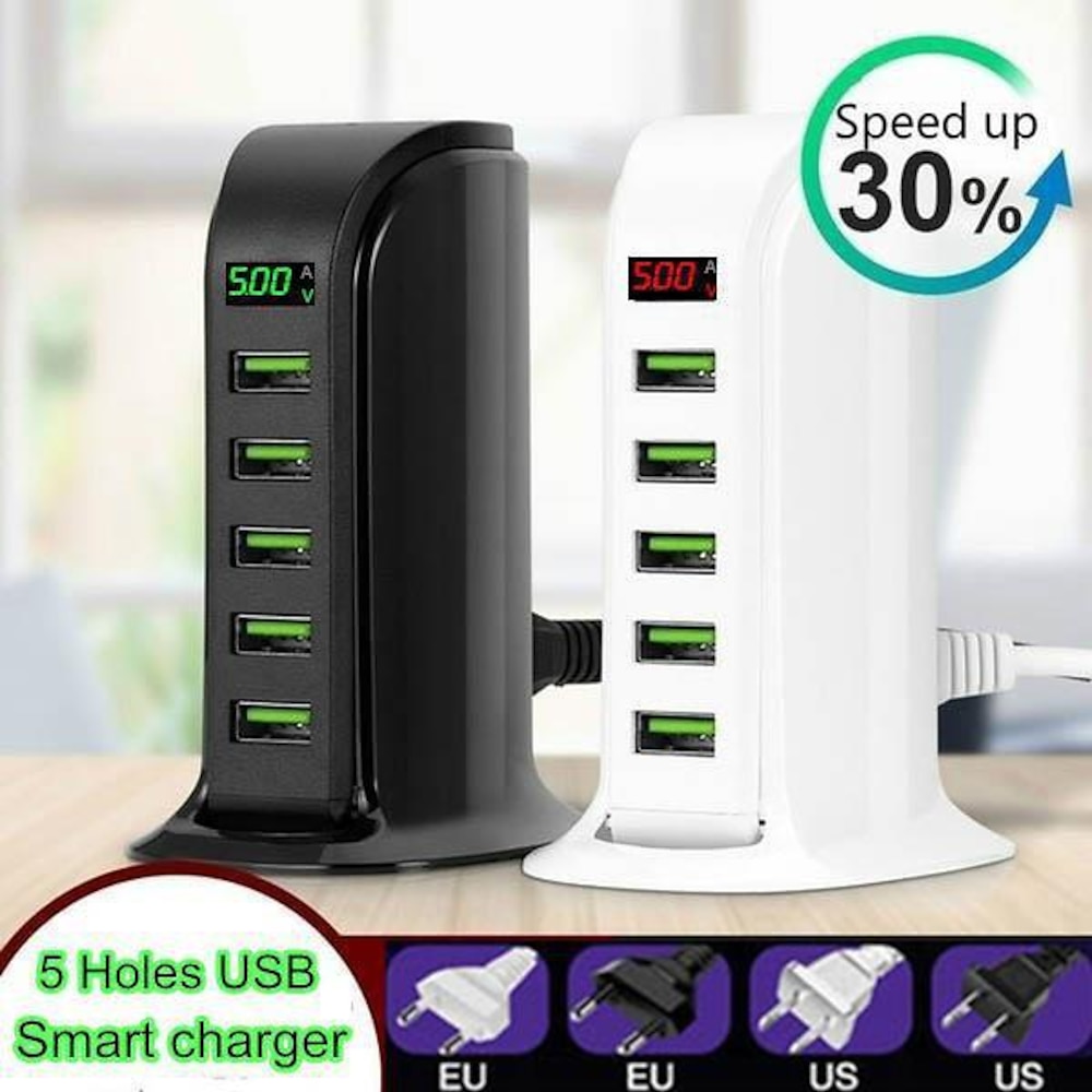 USB 3.0 USB C Naben 5 Häfen 5-in-1 USB-Hub mit USB2.0 3 5V / 3A Stromversorgung Für Smartphone Lightinthebox