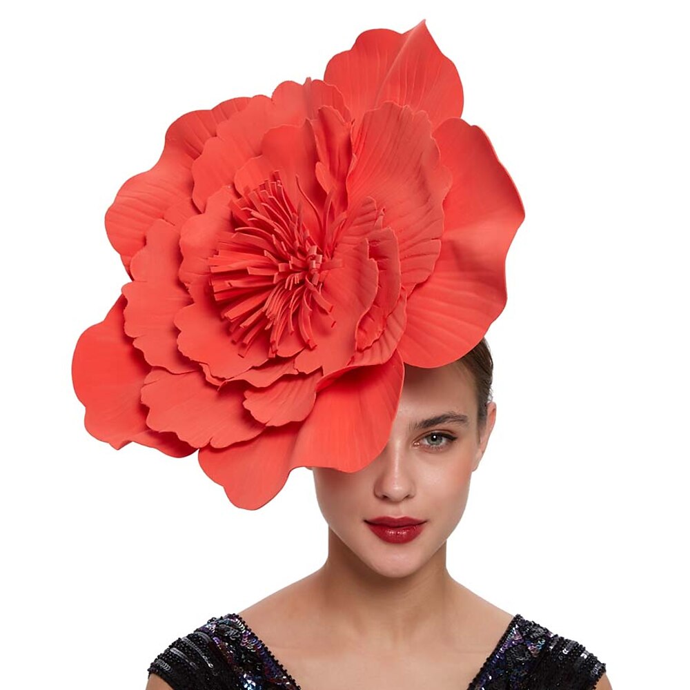 Fascinatoren Synthetische faser Halloween Kentucky Derby Lustig Sonnenschutz Mit Blume Kopfschmuck Kopfbedeckung Lightinthebox