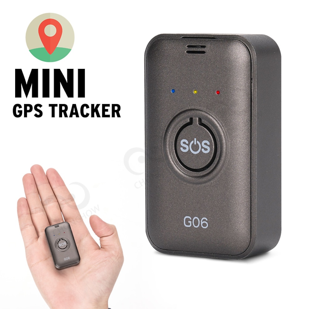 G06, langer Standby-Mikrofon, versteckter persönlicher GPS-Tracker, Echtzeit-Tracking, SOS-Panik-Alarm für Kinder, ältere Damen Lightinthebox