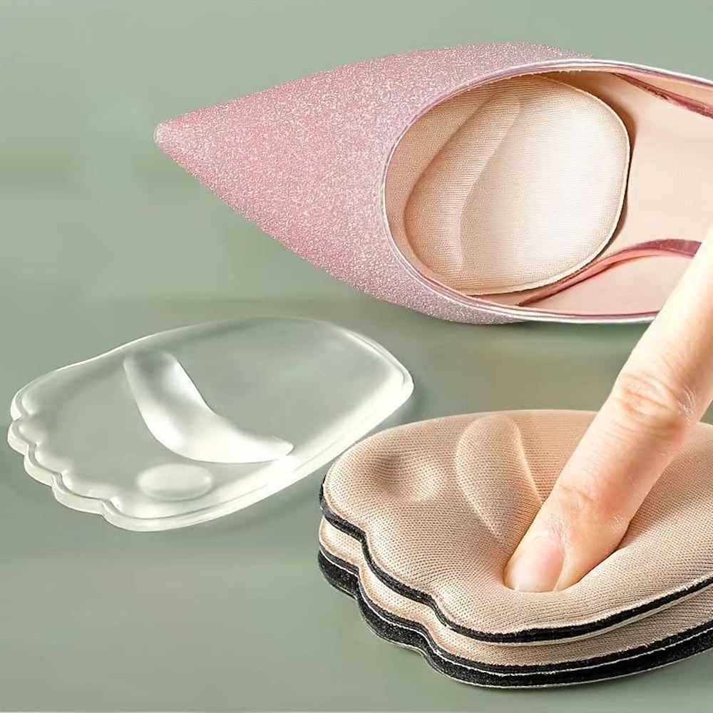 2 Paar Damen halbe Einlegesohlen High Heels Pads Rückenaufkleber Gel Schmerzlinderung Einlegesohlen Anti-Rutsch Schuheinlagen Pad Fersenschutz Lightinthebox