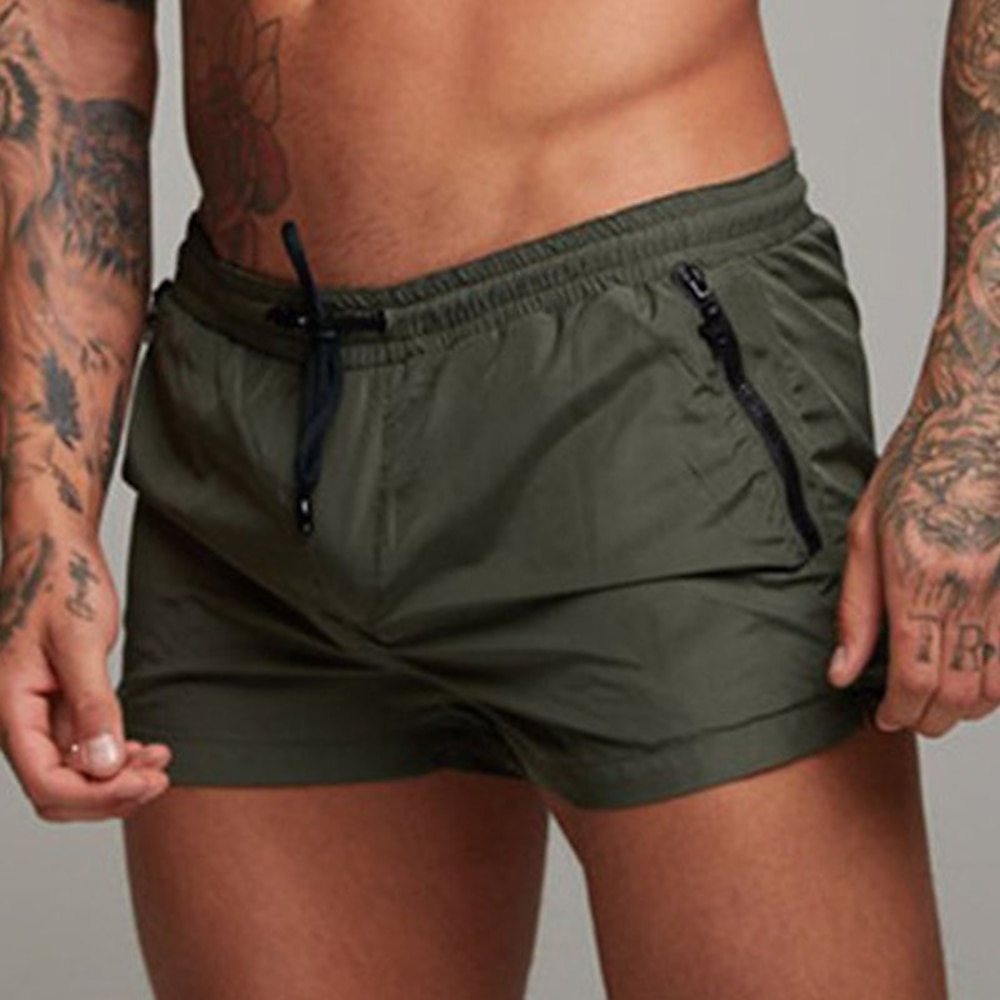 Herren Sportliche Shorts Kurze Sporthose Kurze Sporthose Sport Shorts Kordelzug mit Mesh-Futter Mit Taschen Einfarbig Schnelltrocknend Leichtgewichtig Fitness Laufen Fitnessstudio Sport Athleisure Lightinthebox