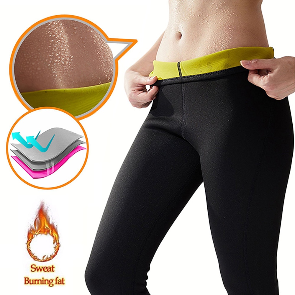 Schlanker machende Hose 1 pcs Sport Neopren Yoga Fitnesstraining Bewegung Fitness Dehnbar Gewichtsverlust Fettverbrenner Bauch Fatburner Zum Damen Bein Bauch Lightinthebox