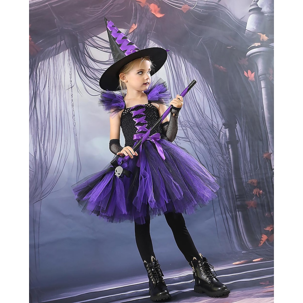 Hexe Kleid Cosplay Kostüm Tutu Kinder Mädchen Cosplay Party / Abend Karneval Maskerade Einfaches Karnevalskostüm Lightinthebox