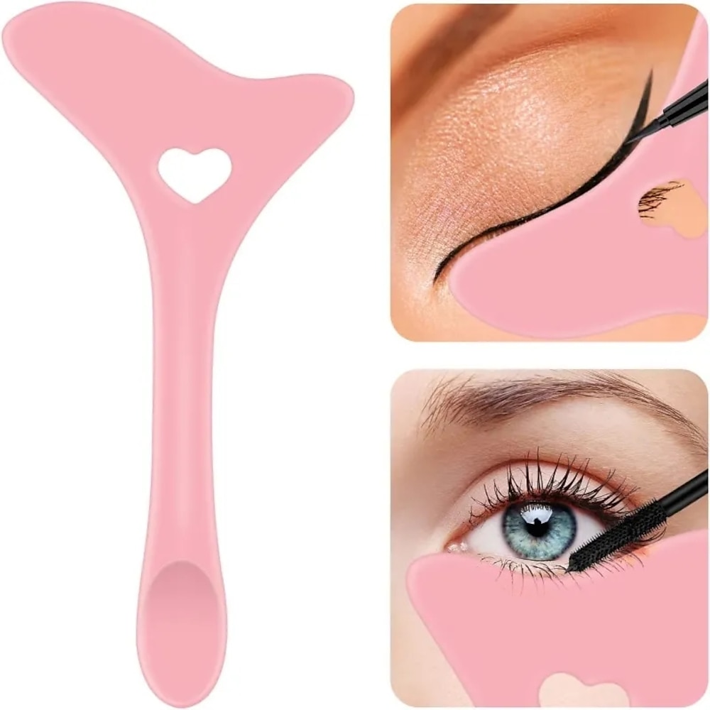 Silikon-Eyeliner-Make-up-Schablonen, Flügelspitzen, Marscara-Zeichnung, Lippenstift-Tragehilfe, Gesichtscreme-Masken-Applikator, Make-up-Beauty-Tool Lightinthebox