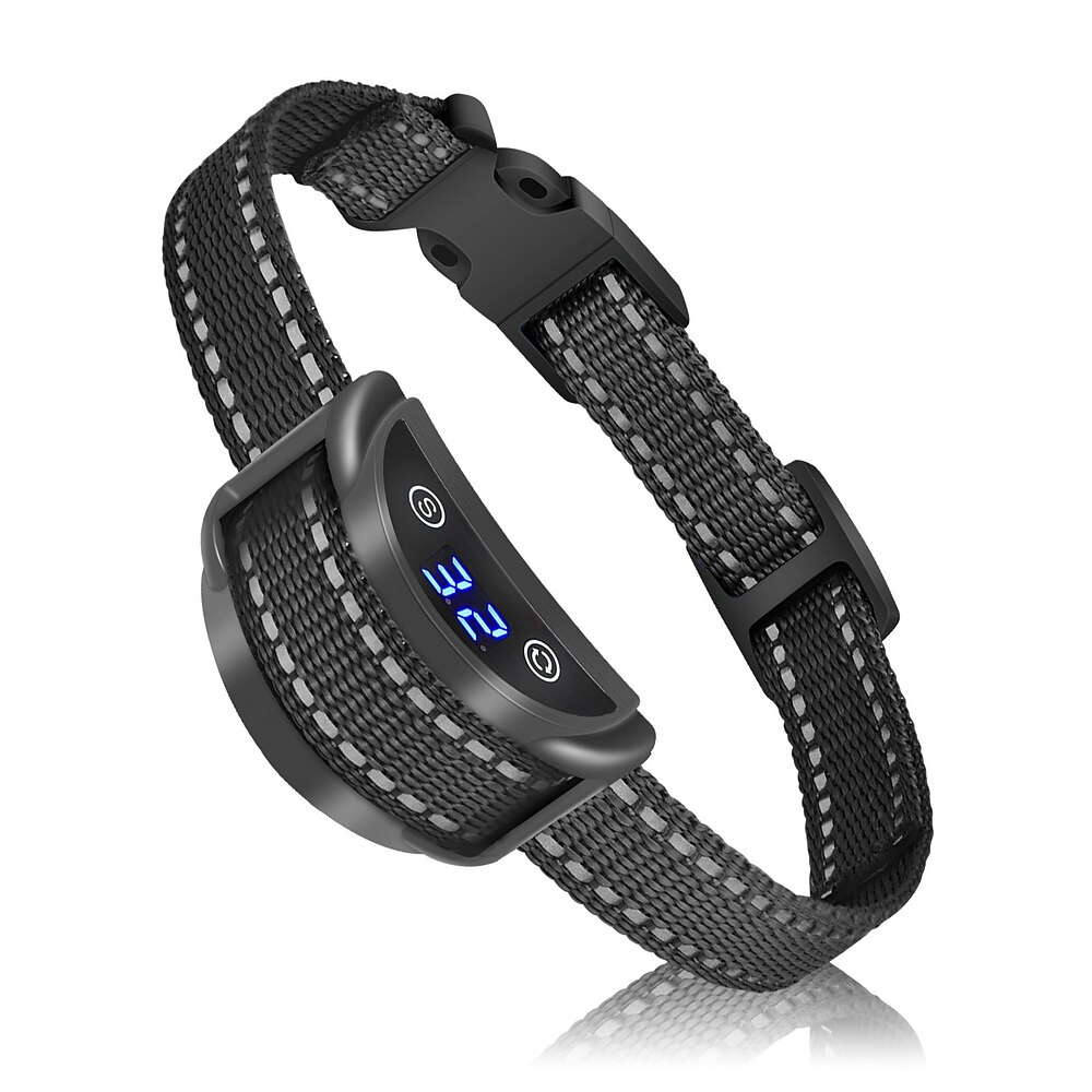 Hundetraining Anti-Bellen Halsband Schockhalsband Anti-Bark-Gerät Kabellos Hund Multi-Funktional Hunde Katzen Haustiere Wasserdicht Anti Bark Automatisch Wiederaufladbar Sicherheit Nylon Elektronik Lightinthebox