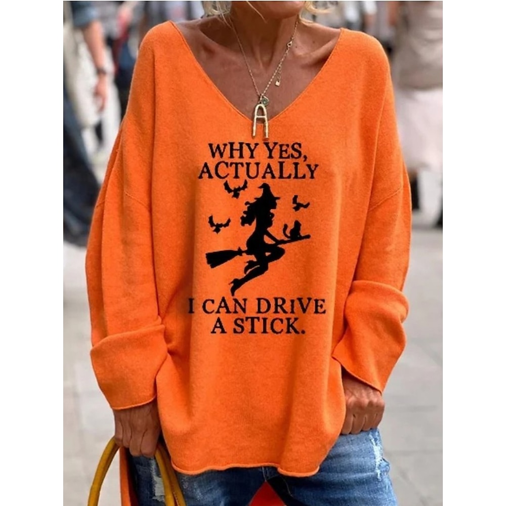 Damen Pullover V Ausschnitt Gerippt Stricken Polyester überdimensional Herbst Winter Täglich Ausgehen Wochenende Stilvoll Brautkleider schlicht Weich Langarm Herz Buchstabe Maillard Orange 1 Wei Lightinthebox