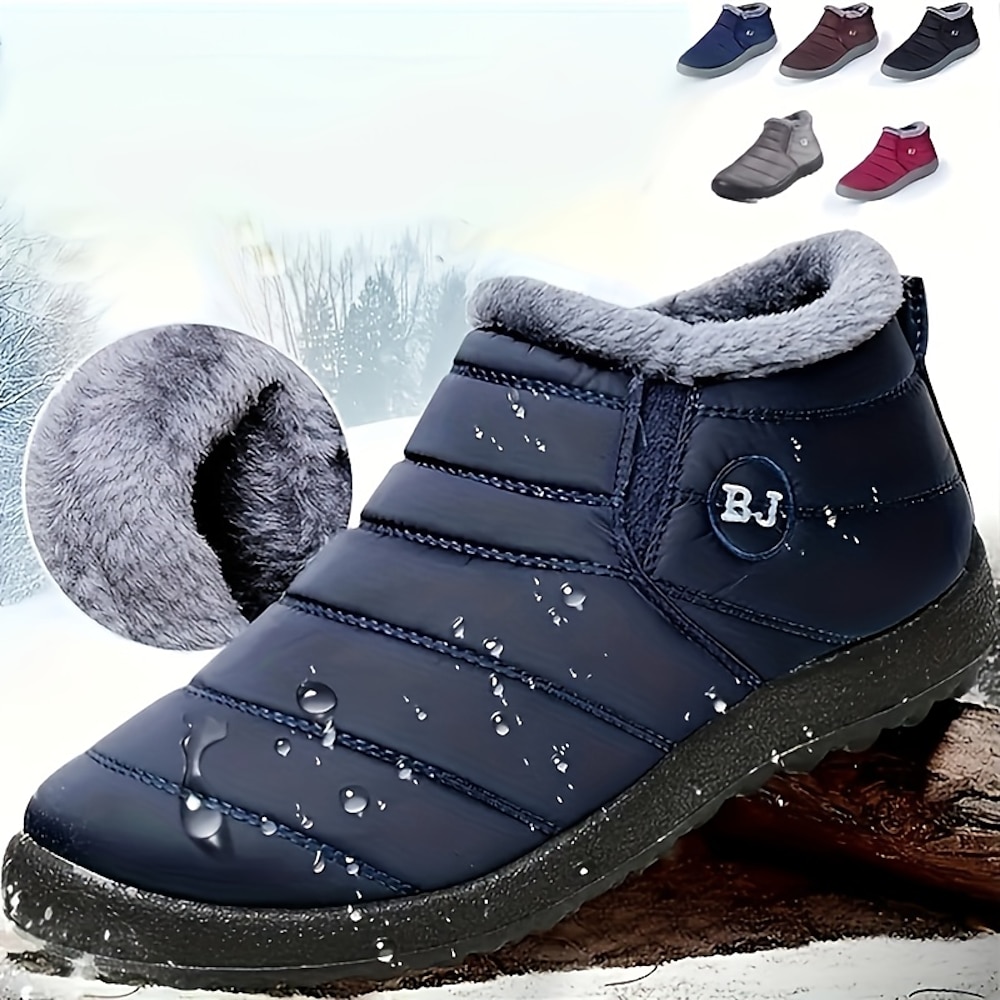 Warme, wasserdichte Winterstiefeletten für Damen, isolierte, mit Fleece gefütterte, rutschfeste Schneestiefel - ideal für Outdoor-Aktivitäten, kaltes Wetter und Schneeverhältnisse Lightinthebox