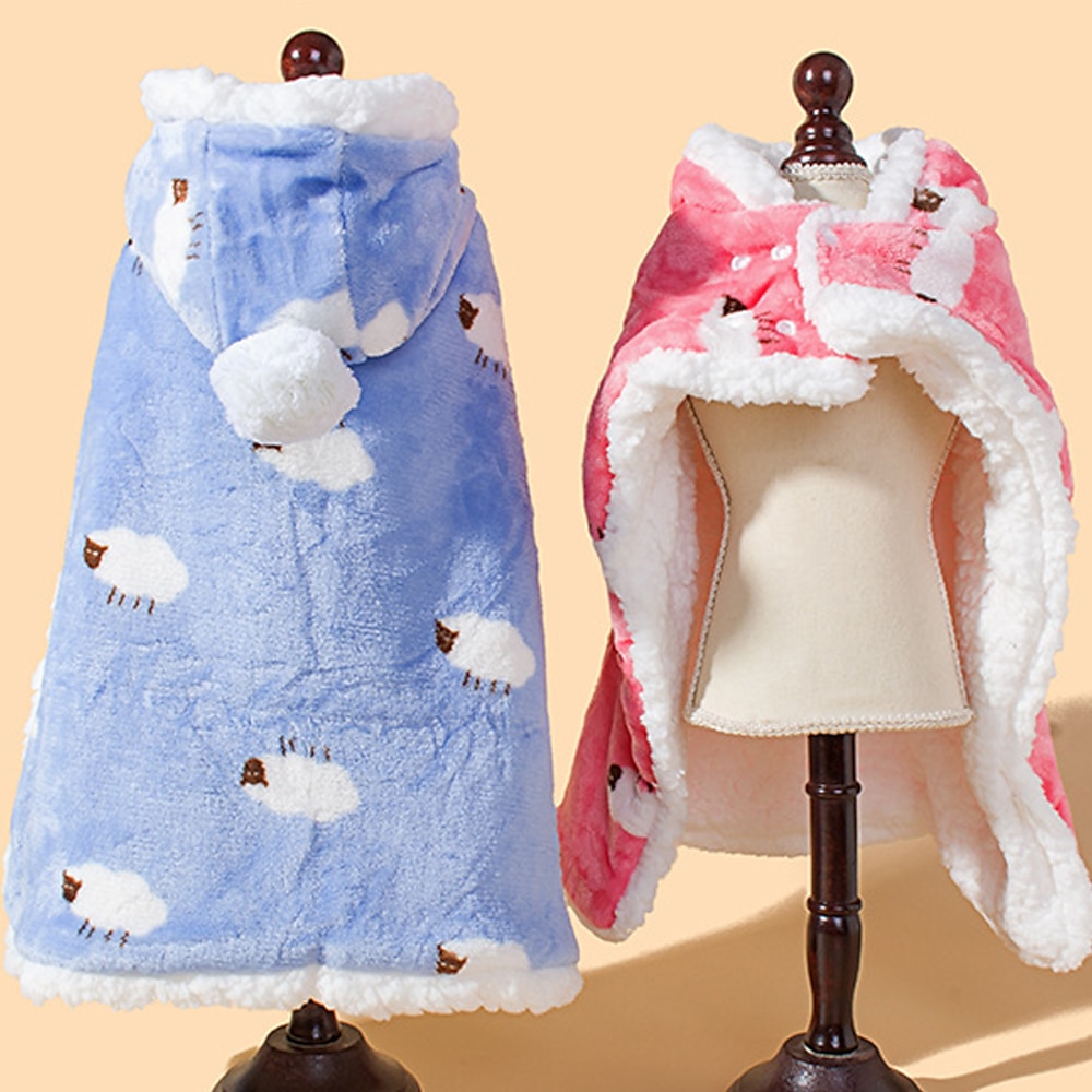 Hunde Katzen Umhang Modisch Brautkleider schlicht Winter Wasserdicht Warm Atmungsaktiv Weich Waschbar Casual Hundebekleidung for Bichon Frise Spitz kleines Haustier Schmetterling Small Lightinthebox