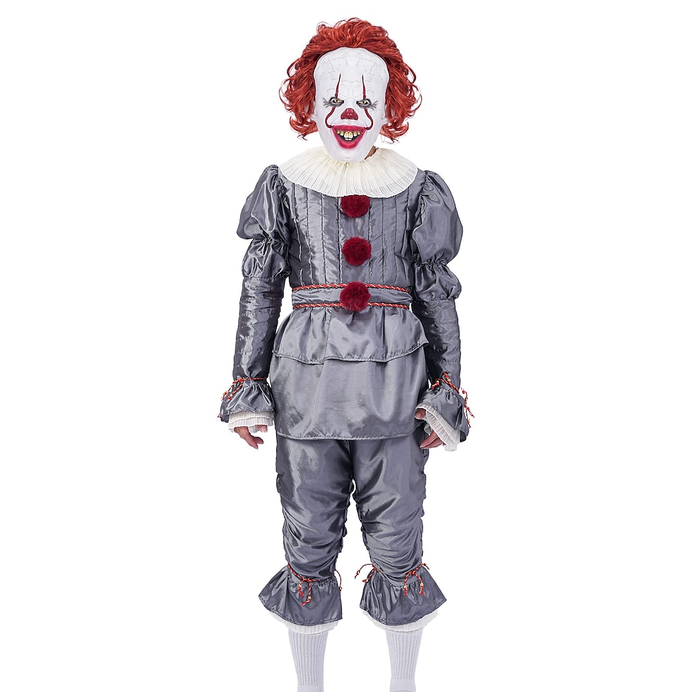 Es Burleske Clown Pennywise Faschingskostüme Cosplay Kostüm Partykostüm Erwachsene Herren Damen Austattungen Gruseliges Kostüm Leistung Party Halloween Karneval Maskerade Einfaches Karnevalskostüm Lightinthebox