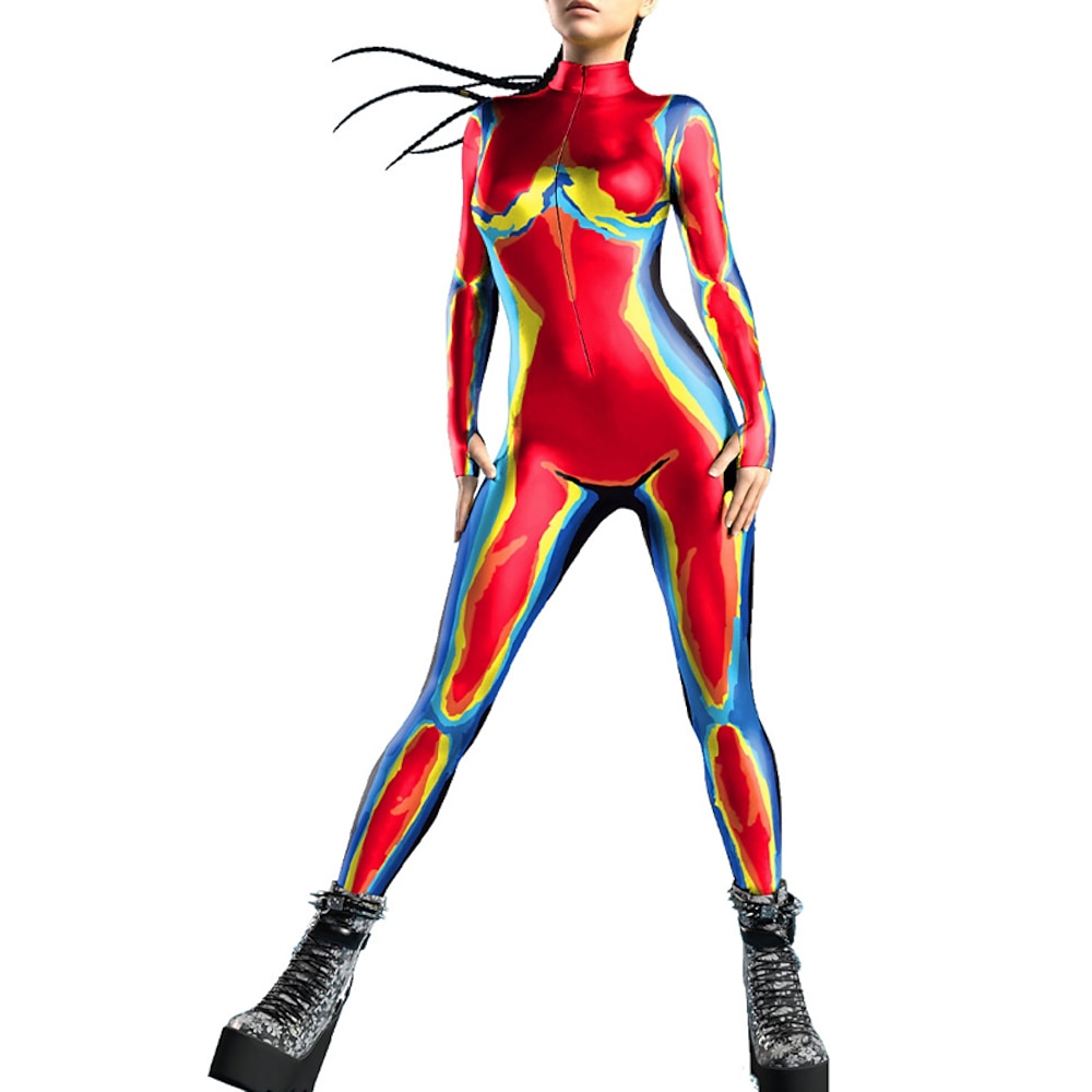 Cosplay Faschingskostüme Cosplay Kostüm Partykostüm Bodysuits Erwachsene Damen Ein Stück Leistung Party Karneval Maskerade Einfaches Karnevalskostüm Lightinthebox