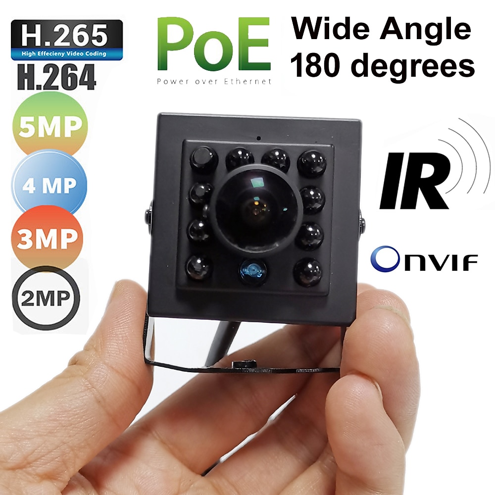 HQCAM IP Kamera 1080P HD 4K 8MP Mini Mit Kabel PoE Bewegungserkennung Fernzugriff Full HD Innen Unterstützung Lightinthebox