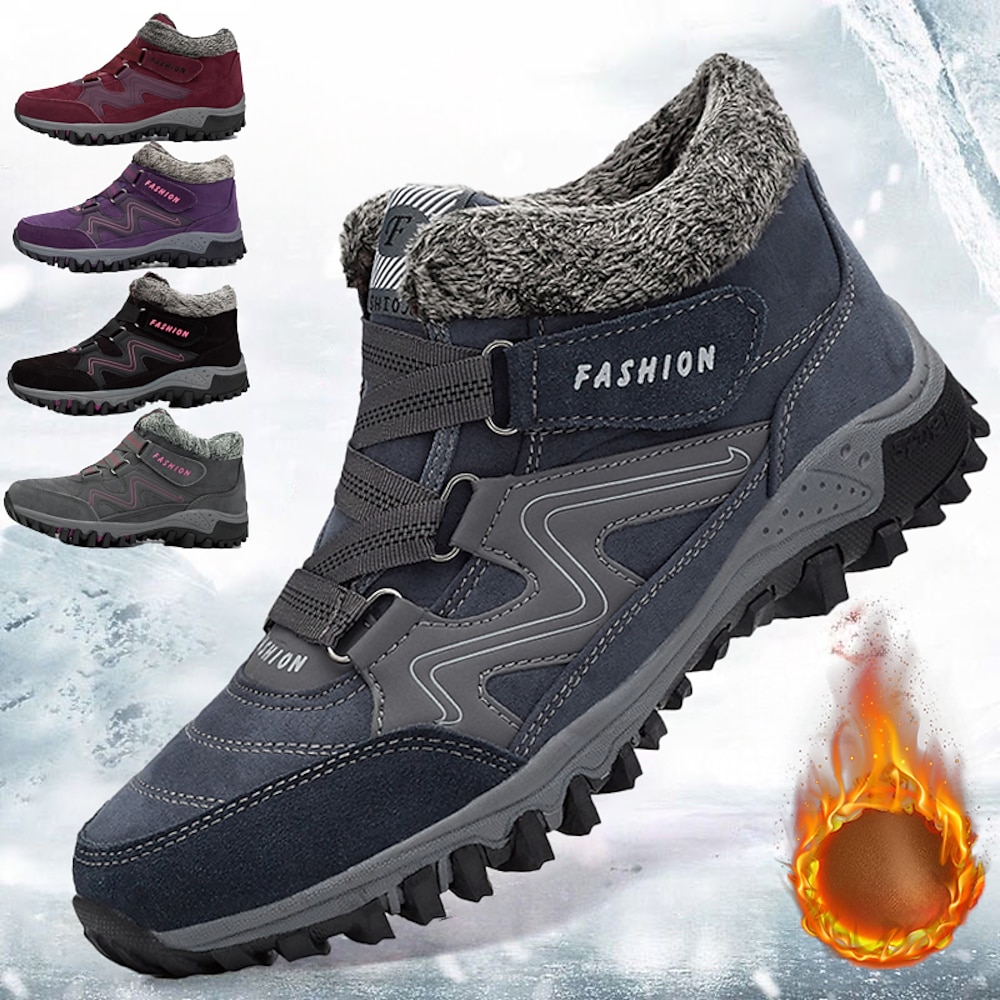 wasserdichte Winterwanderstiefel für Herren und Damen mit warmem Fleecefutter - rutschfeste, isolierte Outdoor-Schuhe für Abenteuer im Schnee und bei kaltem Wetter Lightinthebox