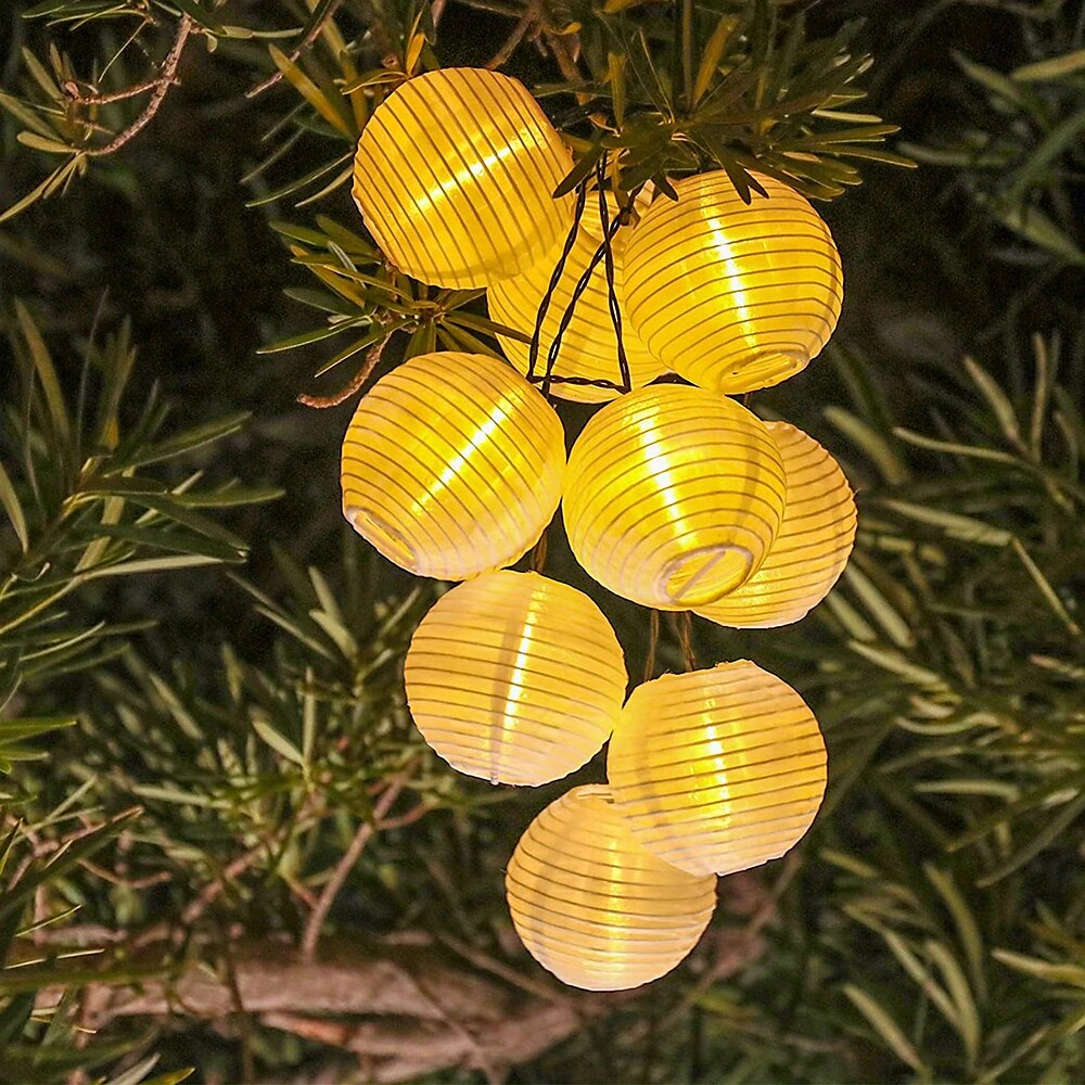 Solarlaternen-Lichterketten für den Außenbereich, wasserdicht, 3 m, 20 LEDs, dekorative Lichter, mehrfarbig, für Terrasse, Garten, Hochzeit, Party, Camping, Schlafzimmer, Dekoration Lightinthebox