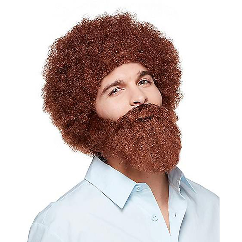 Bob Ross Perücke Karneval Cosplay Party Perücken ohne Bart Lightinthebox