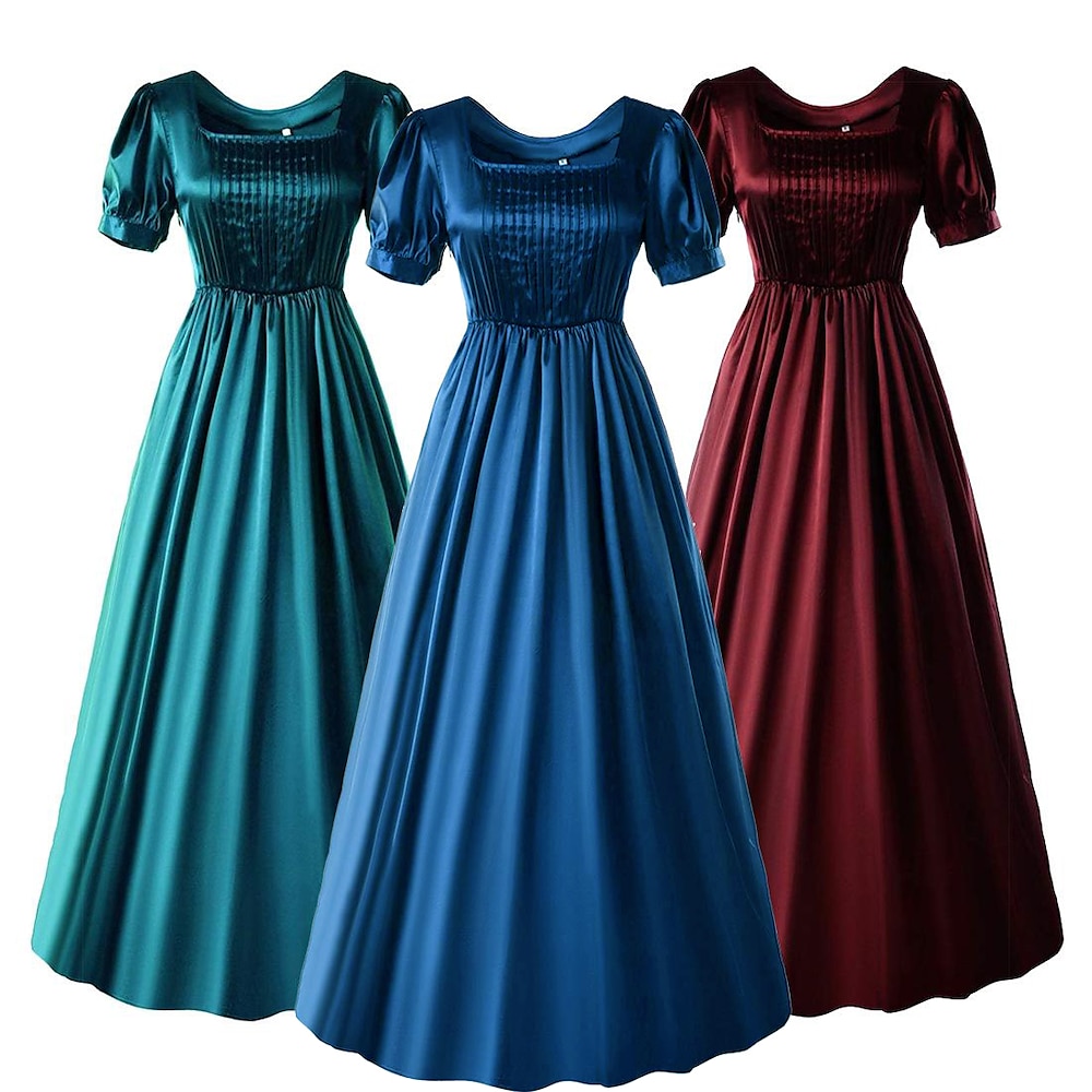 Viktorianisch Mittelalterlich Renaissance Cocktailkleid Vintage-Kleid Teekleid Ballkleid Damen Mädchen Kostüm Jahrgang Cosplay Party Maskerade Tee-Party Kleid Lightinthebox