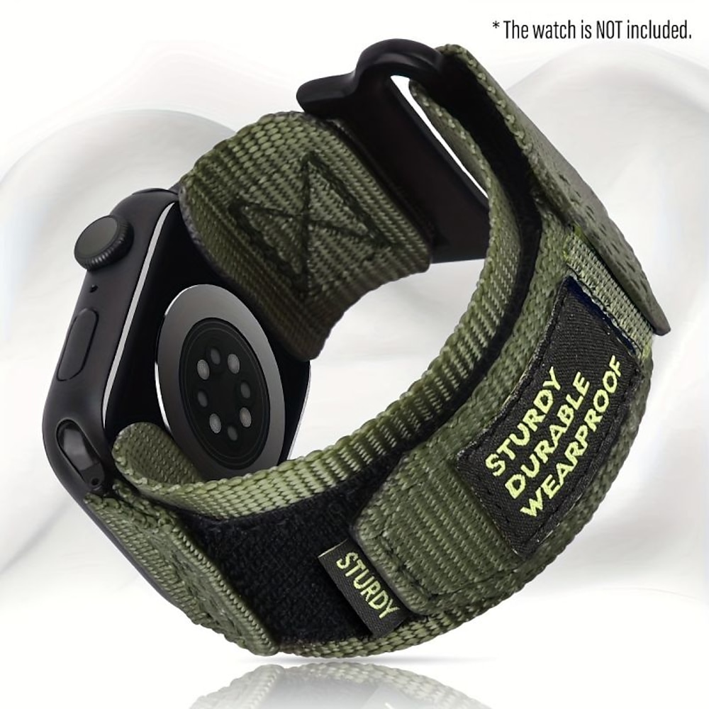 Sportarmband Kompatibel mit Apple Watch Armband 38mm 40mm 41mm 42mm 44mm 45mm 49mm Verstellbar Atmungsaktiv Nylon Ersatzarmband für iwatch Ultra 2 Series 9 8 7 SE 6 5 4 3 2 1 Lightinthebox