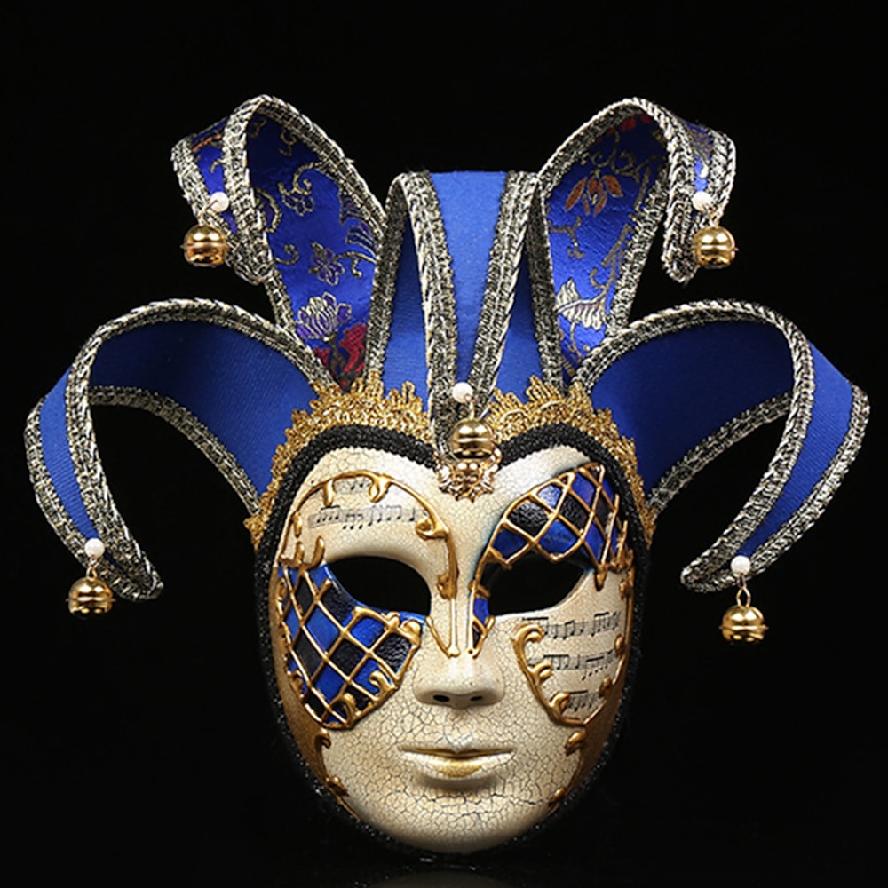 Harlekin Maske Venezianische Maske Volto Erwachsene Herren Integralhelme Party Maskerade Karneval von Venedig Karneval Ostern Einfaches Karnevalskostüm Lightinthebox