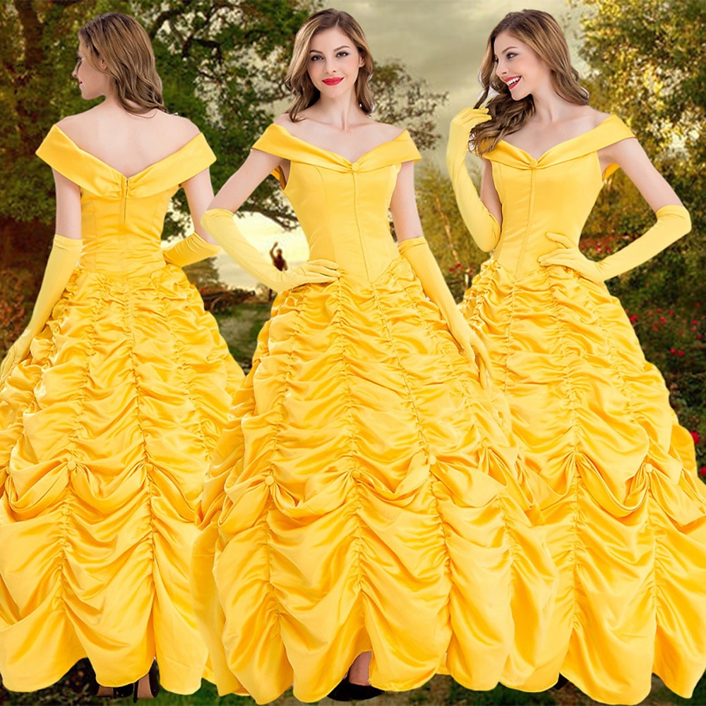 Schlafende Schönheit Die Schöne und das Biest Prinzessin Ziemlich Blumenmädchen Kleid Tüll-Kleider Damen Film Cosplay Cosplay Kostüm-Party Karneval Lightinthebox