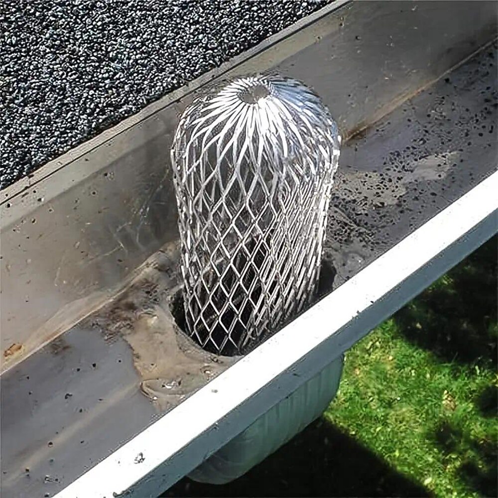 1 Stück Dachrinnenschutzfilter, 3,5-Zoll-Aluminiumfilter, Dachrinnenfilter zur Verhinderung von Verstopfungen Lightinthebox
