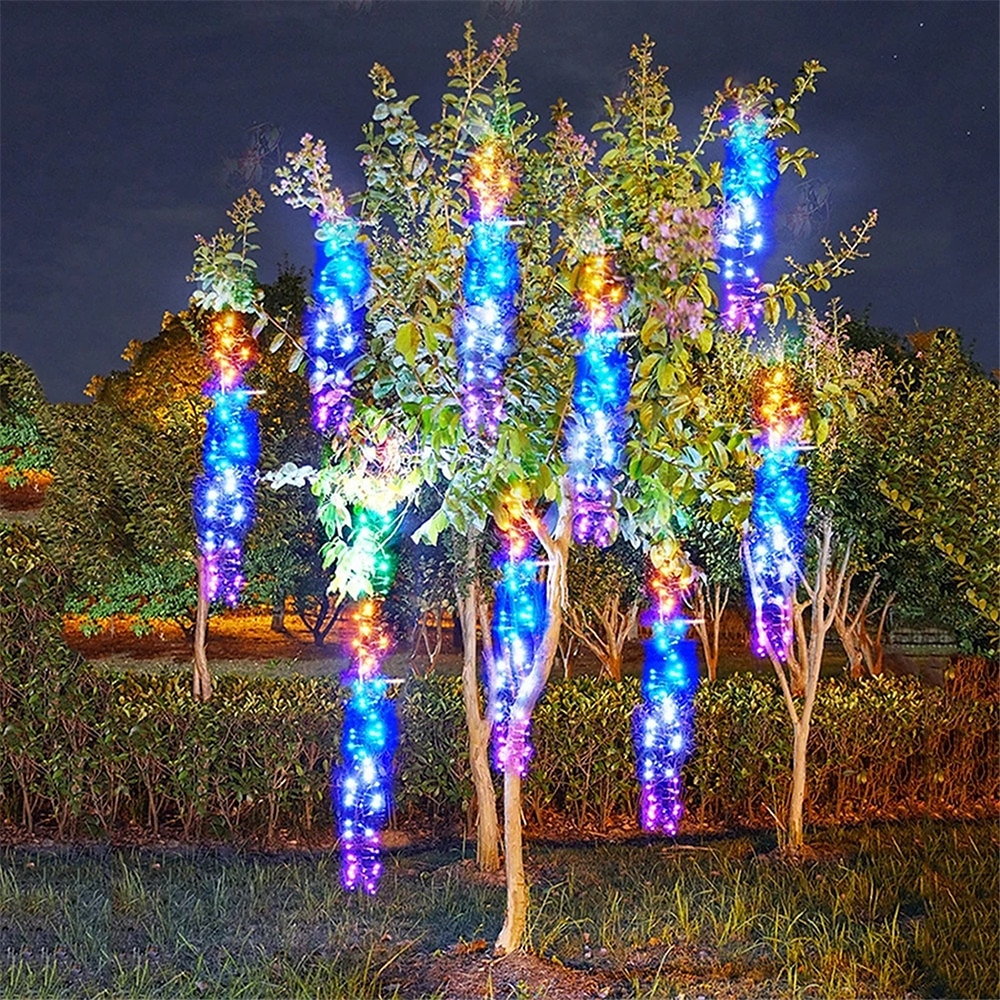 1.5 Lichterketten Weihnachtsbaumbeleuchtung 120/360/600 LEDs 1 Set Warmweiß Weiß Mehrfarbig Weihnachtsbeleuchtung Meteorschauer-Lichter Draussen Wasserdicht Hochzeit 220-240 V 110-120 V Lightinthebox