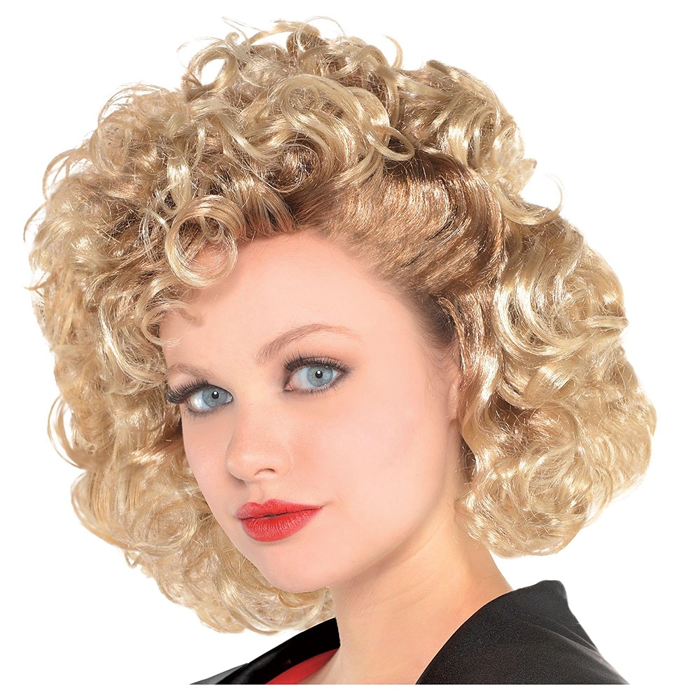 Greaser Perücke Karnevalskostüm Accessoire für Damen Greaser Einheitsgröße blond Lightinthebox