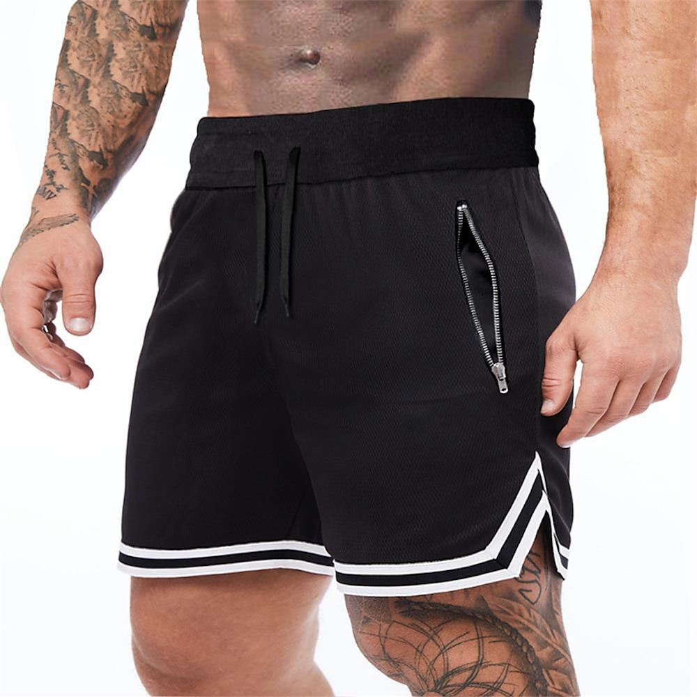 Herren Sportliche Shorts Basketball-Shorts Kurze Sporthose Kurze Sporthose Sport Shorts Sport Ausgehen Wochenende Atmungsaktiv Schnelltrocknend Laufen Bequem Tasche Kordelzug Elastische Taille Glatt Lightinthebox