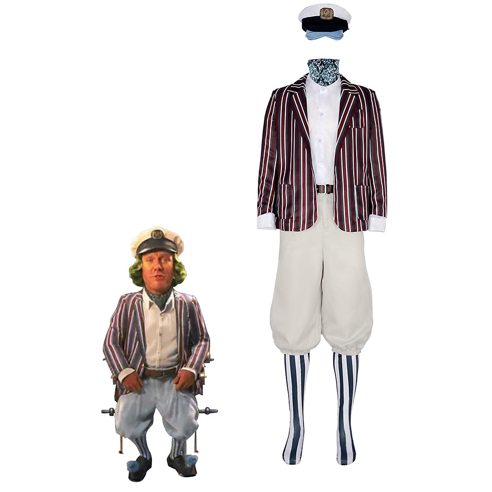 Charlie und die Schokoladenfabrik Wonka Oompa Loompa Cosplay Kostüm Austattungen Herren Film Cosplay Cosplay Karneval Maskerade Lightinthebox