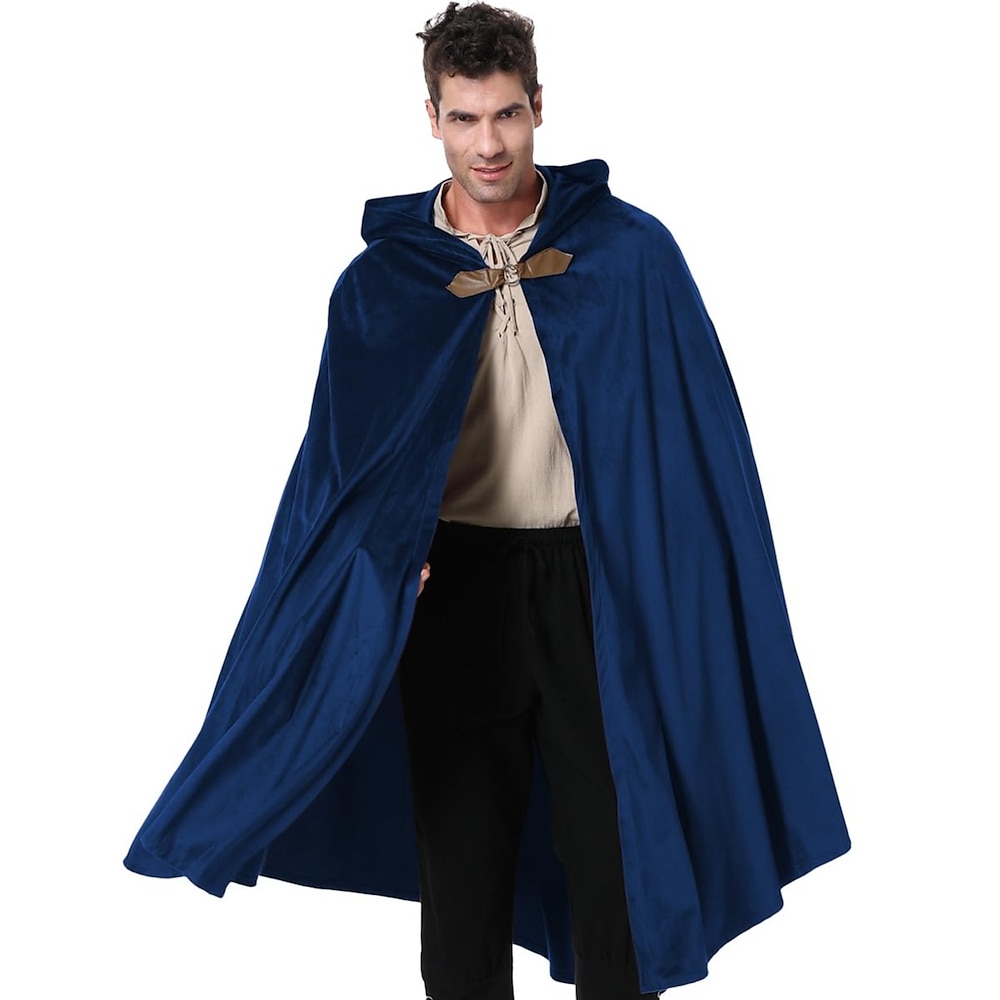 Retro Vintage Mittelalterlich Renaissance Umhang Kapuzencape Schals Ren Faire Wikinger Ranger Elfen Bogenschießen Einfarbig Herren Damen Keltisch Vikinger Fantasie Halloween LARP Erwachsene Schal Lightinthebox