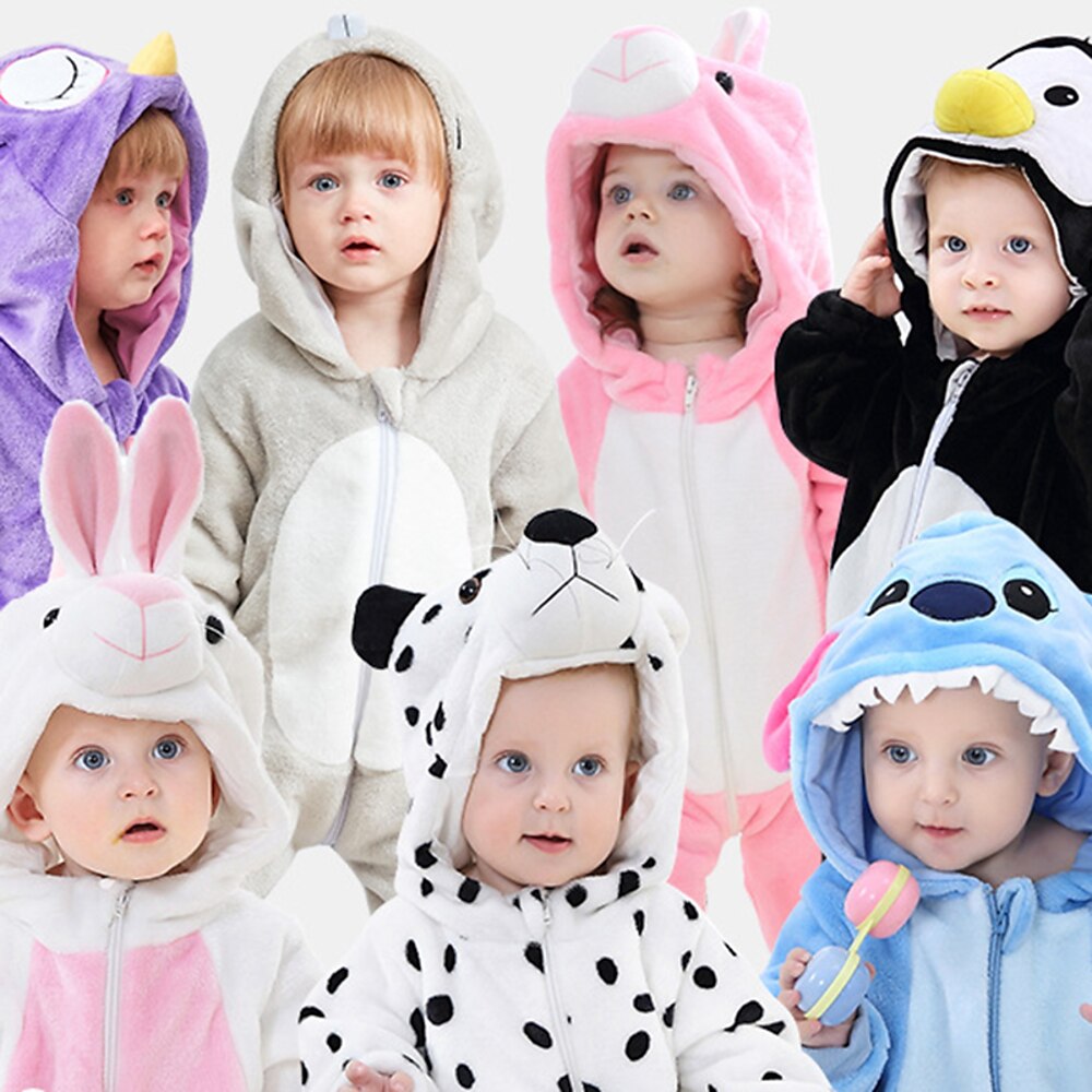 Kinder Tier Nachtwäsche Pyjamas-Einteiler Onesie-Kostüm Tier Pyjamas-Einteiler Kigurumi-Pyjamas Kuschelig Für Jungen und Mädchen Karneval Karikatur Lightinthebox