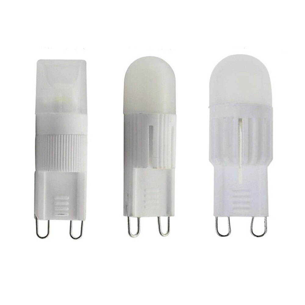 G9-LED-Lampe, 1/2/3 W, dimmbare Kronleuchter-Glühbirnen, 20 W/30 W, Halogenlampe, entsprechend warmweiß 3000 K/Weiß 6000 K, G9-Bi-Pin-Sockel-Glühbirnen, AC220 V, 5 Stück Lightinthebox