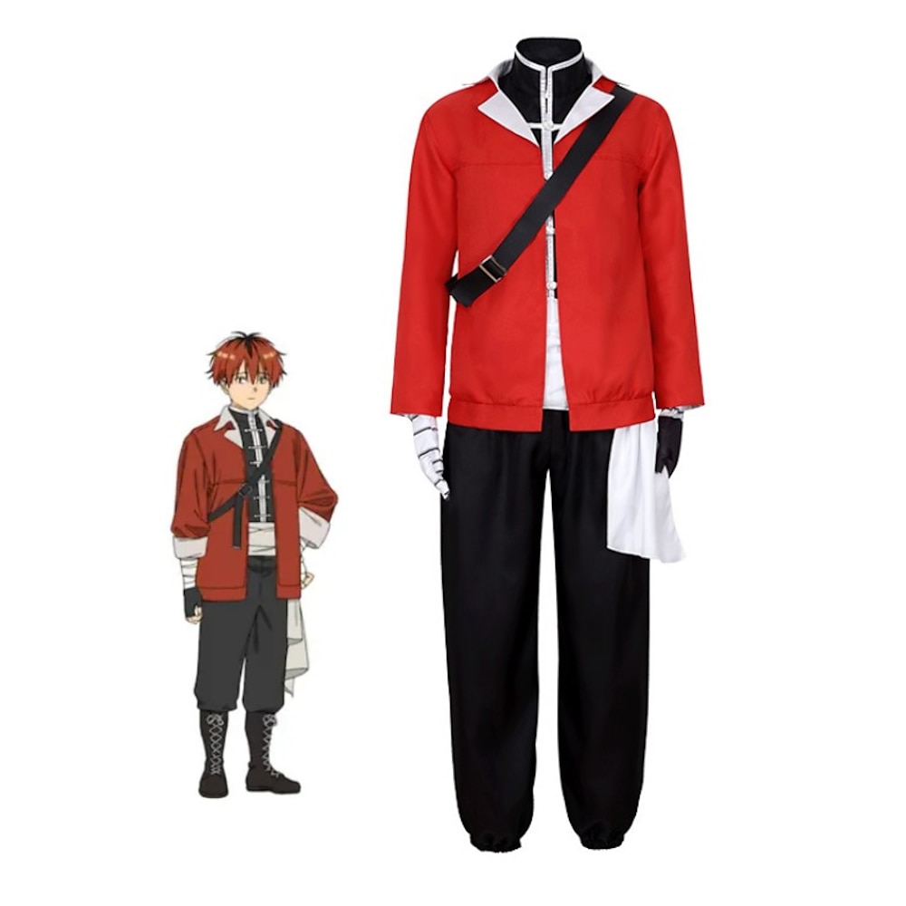 Inspiriert von Frieren: Beyond Journey's End Stark Anime Cosplay Kostüme Japanisch Karneval Cosplay-Anzüge Langarm Mantel Hemd Hosen Für Herren Lightinthebox