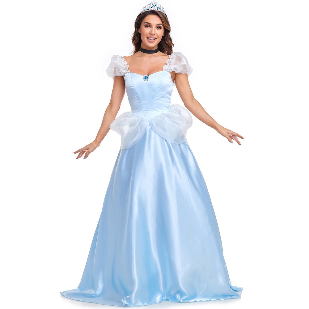 Aschenputtel Märchen Prinzessin Cosplay Kostüm Austattungen Kostüm Damen Film Cosplay Cosplay Karneval Maskerade Junggesellinnenabschiedsparty Lightinthebox