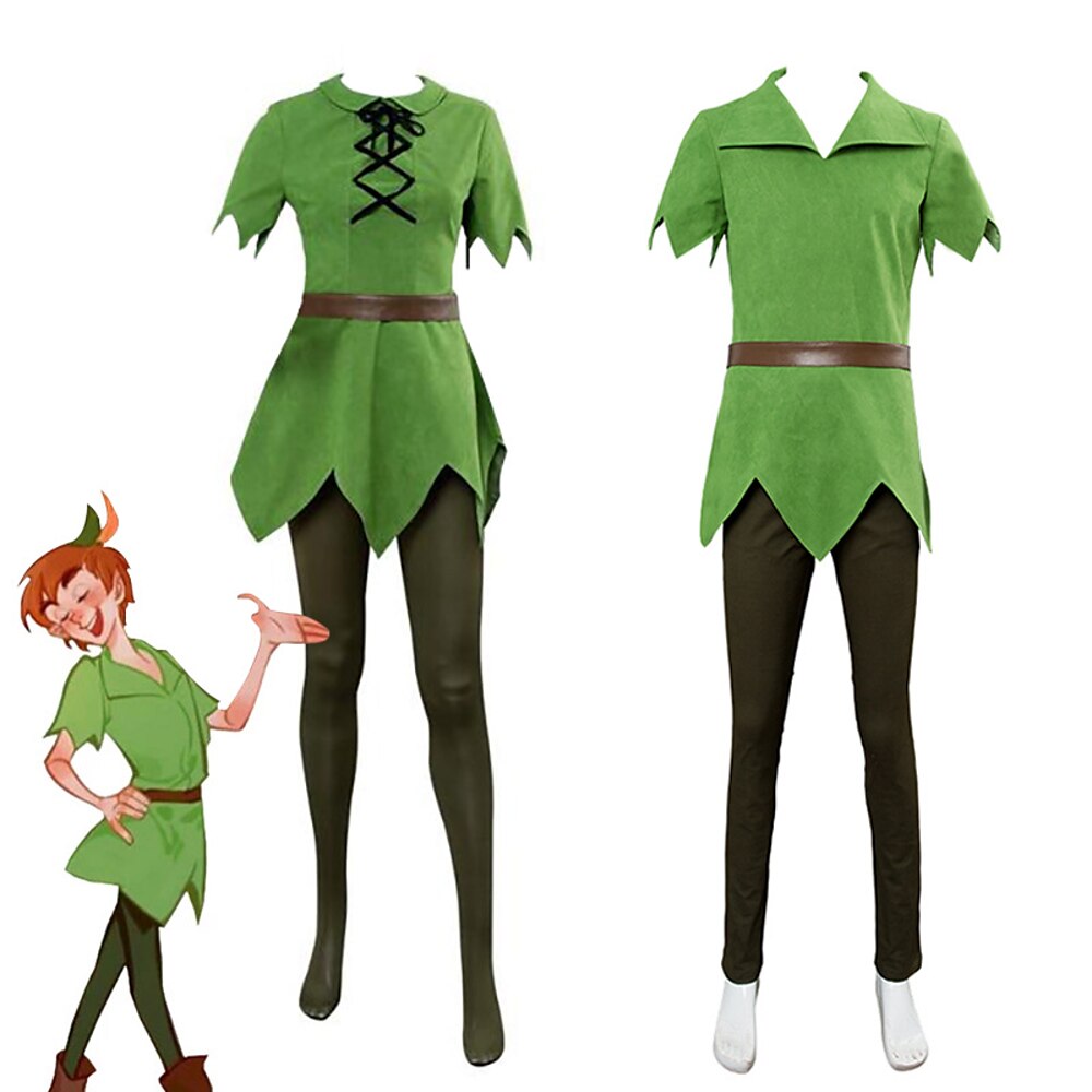 Peter Pan Cosplay Kostüm Motto-Party-Kostüm Herren Damen Jungen Film Cosplay Cosplay Karneval Maskerade Lightinthebox