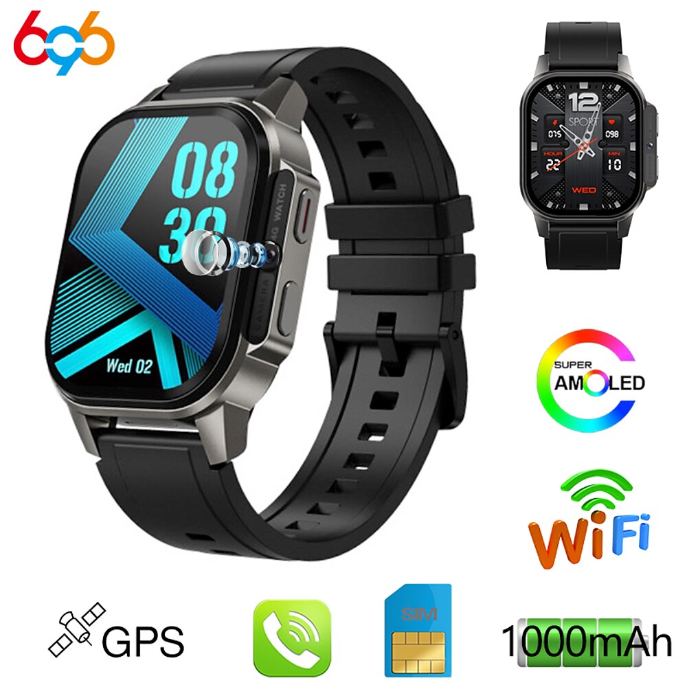 696 DM62 Smartwatch 2.13 Zoll Smartwatch Fitnessuhr Bluetooth EKG PPG Schrittzähler Anruferinnerung Kompatibel mit Android iOS Damen Herren Freisprechanrufe Nachrichtenerinnerung IP 67 42mm Lightinthebox