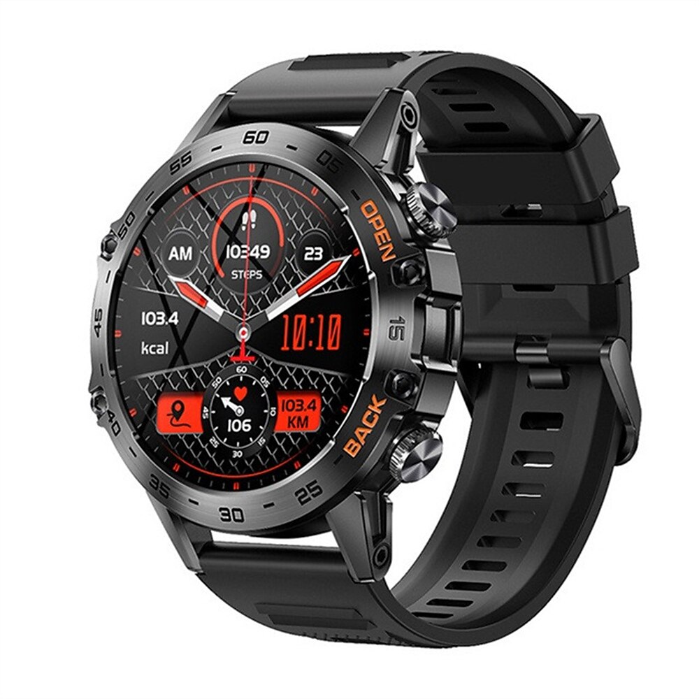 K52 Smartwatch für Männer, 1,39 Zoll IPS-Bildschirm, Bluetooth-Anruf, individuelles Zifferblatt, Herzfrequenz-Gesundheitsüberwachung, Outdoor-Sport-Smartwatch Lightinthebox