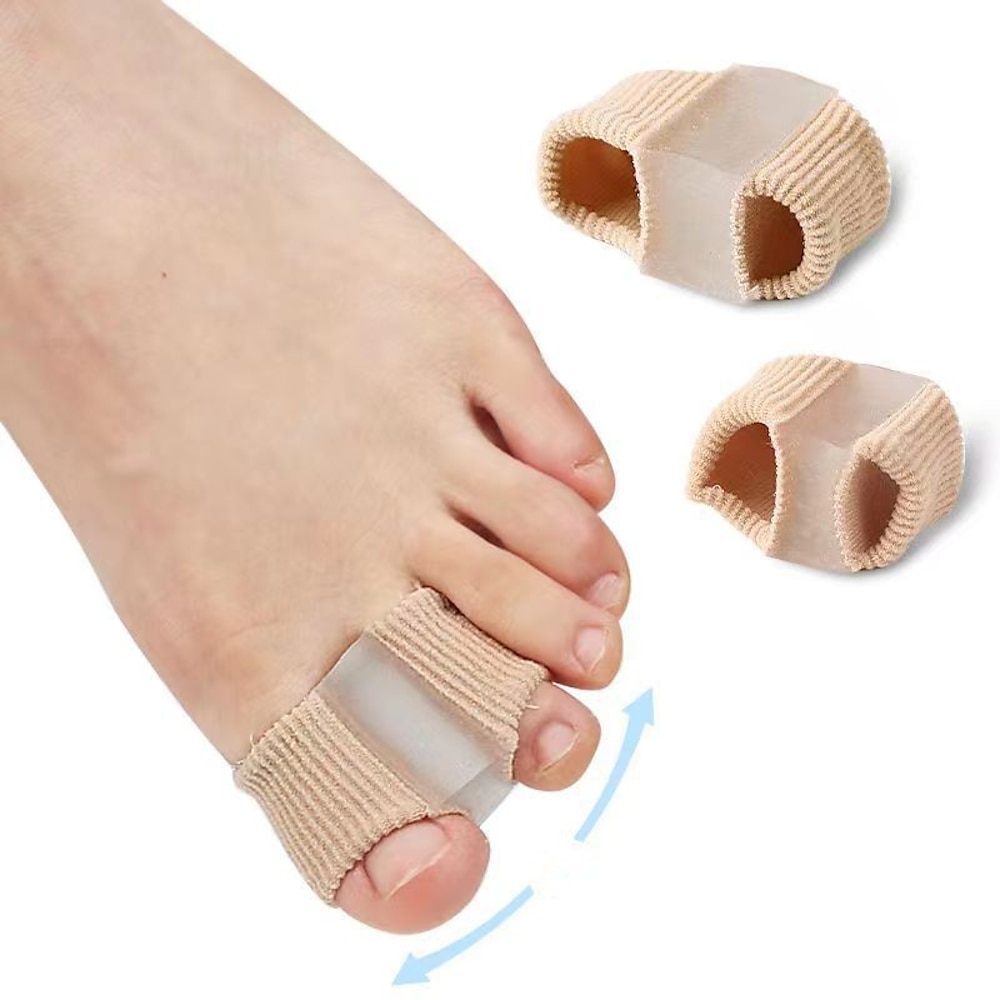 1/2 Stück l/s Silikon Zehenspreizer Separator Bunion Hallux Valgus Corrector Daumen Finger Korrektur Zehenspreizer Silikon Pediküre Werkzeuge Knochen Orthopädie Bunion Corrector Gel Einlegesohlen für Lightinthebox