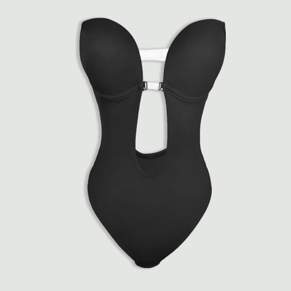 Frauen bodys rückenfrei bauch kontrolle push-up hochzeit party partyamp;Abendclub Sport Überbrustkorsett Reine Farbe Home Outfits Lightinthebox