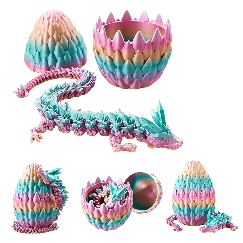 Osterei, Drachenei, Dracheneier mit Drachen im Inneren, 12-Zoll-Drachenspielzeug, 3D-gedrucktes Drachenei-Zappelspielzeug, Drachen-Ostereier, Osterkorbfüller Lightinthebox