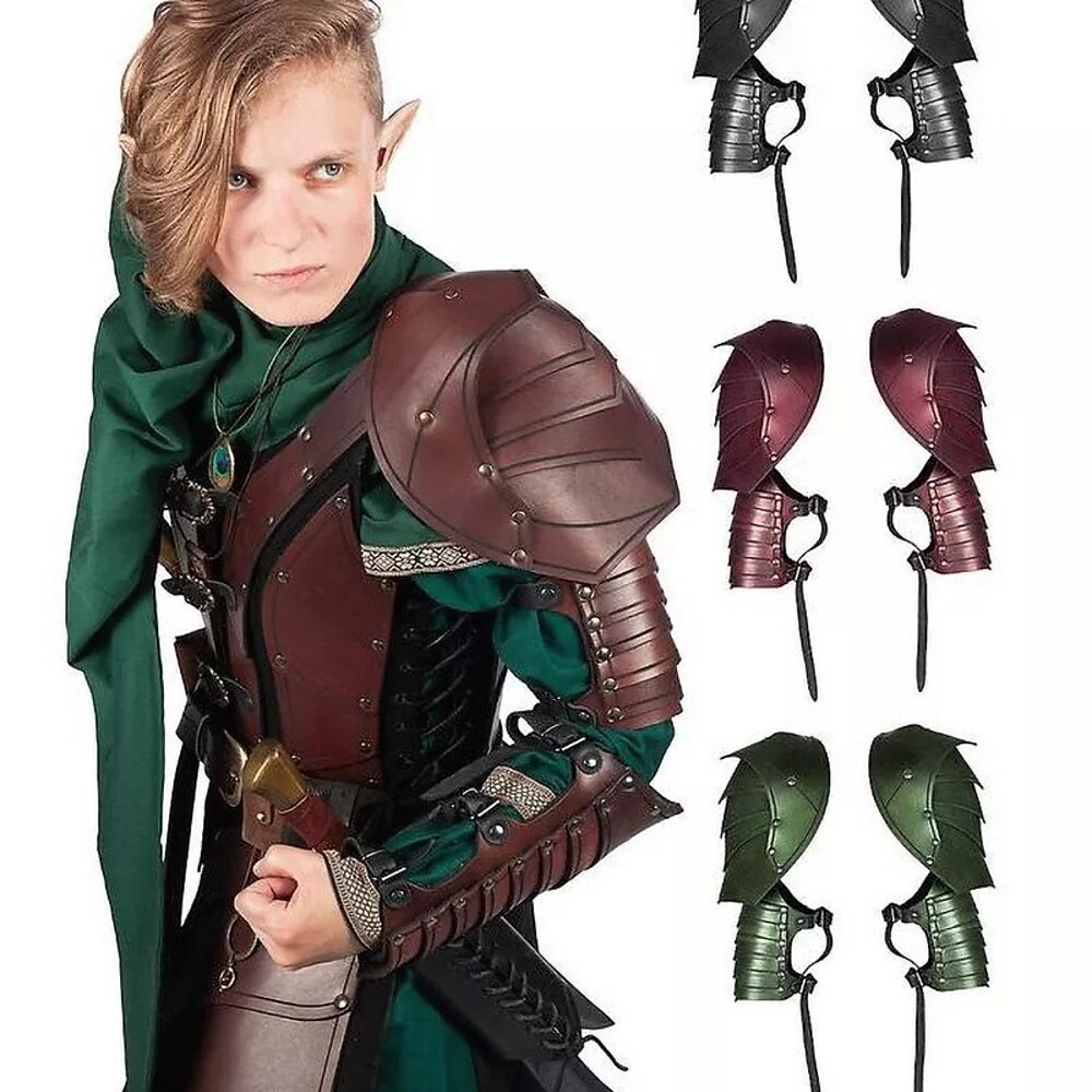 Retro Vintage Mittelalterlich Renaissance Waffen und Rüstungen Armschützer Ranger Elfen Schildmaid Herren Damen Halloween LARP Mehre Accessoires Lightinthebox