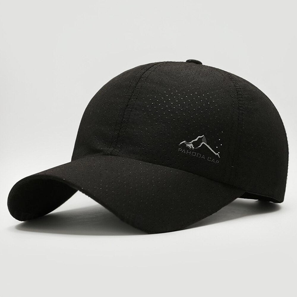 Herren Cap Basecap Sonnenhut Kappe Schwarz Weiß Polyester Modisch Brautkleider schlicht Strasse Täglich Berg Einstellbar Sonnenschutz Atmungsaktiv Lightinthebox