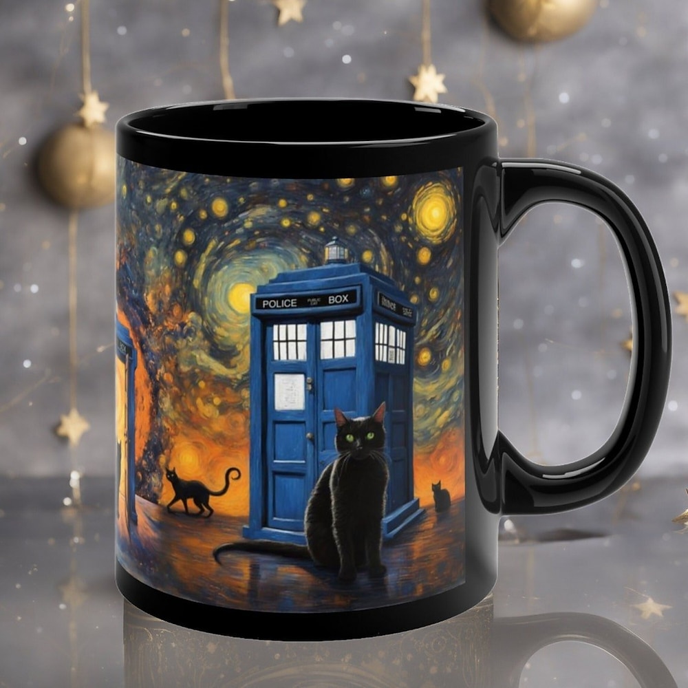 Keramiktasse „Doctor Insp" - eine von der Tardis inspirierte Kreation, perfekt für kreative Seelen und Fans von Doctor Who. Das ideale Geschenk für alle, die fantasievolles Design zu schätzen wissen. Lightinthebox