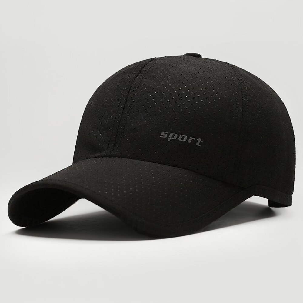 Herren Cap Basecap Sonnenhut Kappe Schwarz Weiß 100% Baumwolle Modisch Brautkleider schlicht Strasse Täglich Buchstabe Einstellbar Sonnenschutz Atmungsaktiv Lightinthebox
