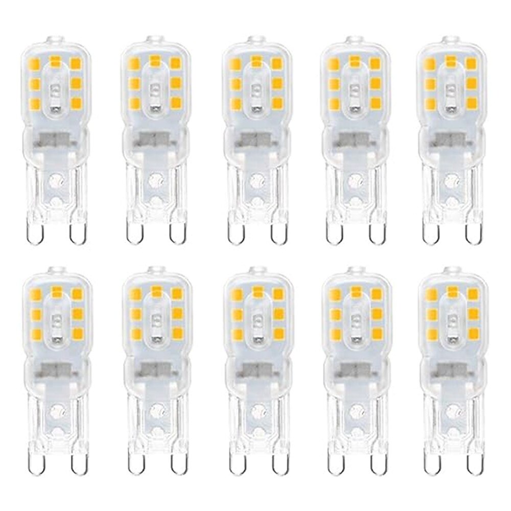 10 Stück dimmbare, superhelle G9-LED-Glühbirne, 3 W, 220 V, 2835, kaltweiß/warmweiß, konstante Leistung, LED-Beleuchtung, G9-Glühbirnen Lightinthebox